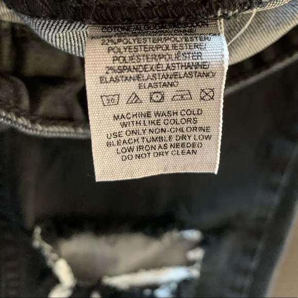 Free People Skinny Jeans with Ripped Knee in Washed Black Size 27 - Picture 13 of 13